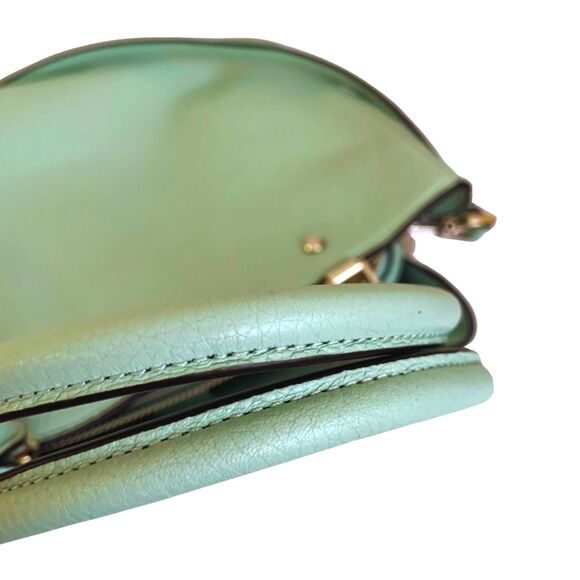 Kate Spade New York Leather Satchel Crossbody Mint Green Good Condition - Picture 7 of 11